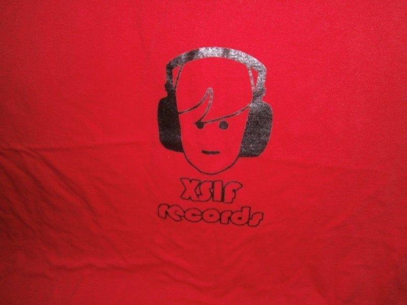 XSIF Records dj T-Shirt, rood, Fruit of the Loom, maat XXL, Ophalen, Zo goed als nieuw, Overige formaten, Dance Populair