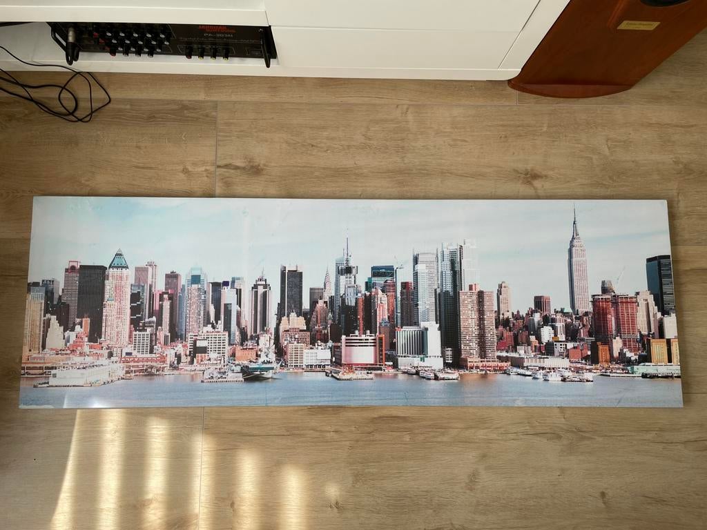 Schilderij New York skyline te koop!, Huis en Inrichting, Woonaccessoires | Schilderijen, Tekeningen en Foto's, Ophalen, 100 tot 125 cm