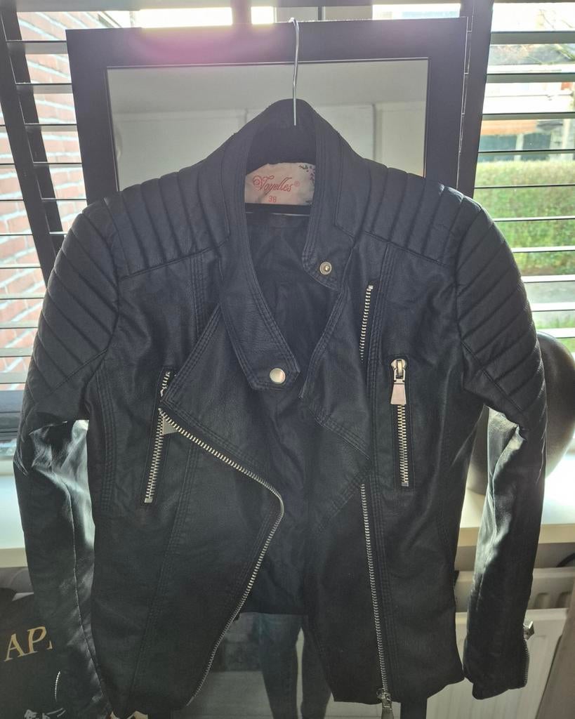 Dames bikerjack, Ophalen of Verzenden, Nieuw, Maat 34 (XS) of kleiner, Zwart