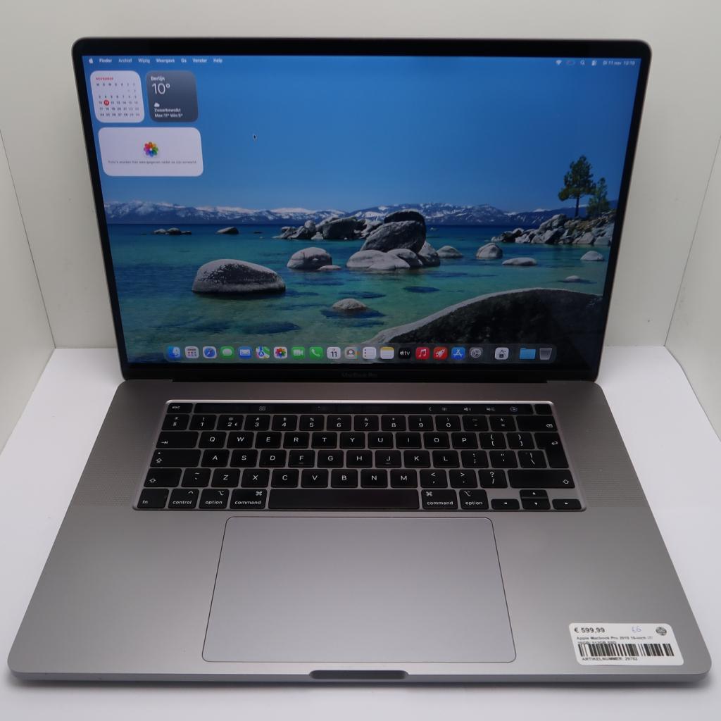 Apple Macbook Pro 2019 16-inch i7/ 16GB/ 512GB SSD, Niet ingevuld, Zo goed als nieuw, Niet ingevuld, Niet ingevuld