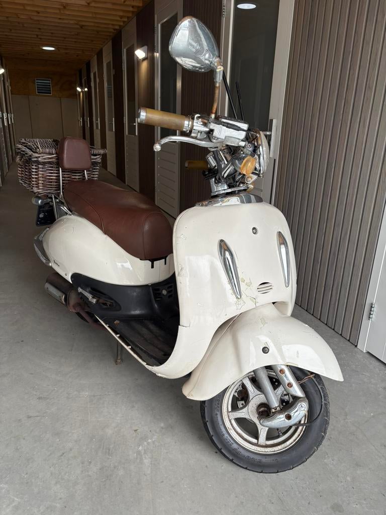 Gratis! Brommer Grande Retro Fosti FT50QT-E, Fietsen en Brommers, Brommers | Overige merken, Ophalen, Gebruikt