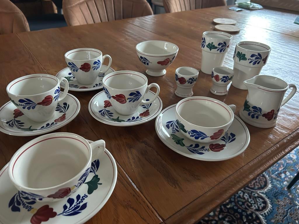 Boerenbont servies, Ophalen of Verzenden, Zo goed als nieuw, Aardewerk, Boerenbont