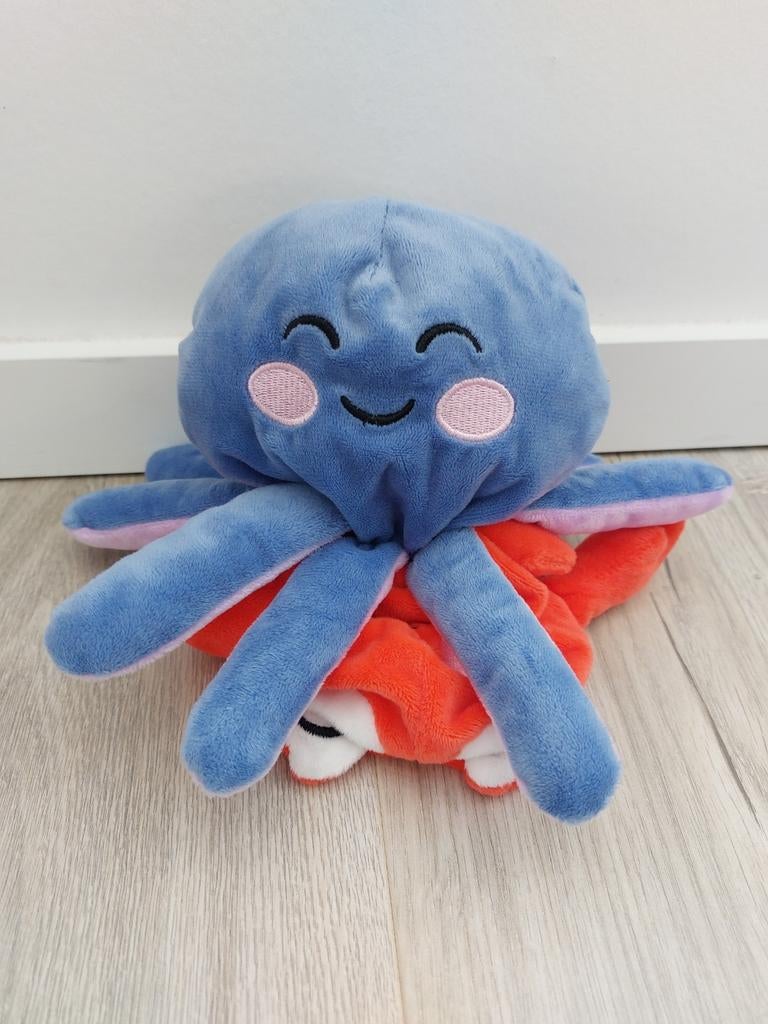 Knuffel Hema krab octopus omkeerbaar reversible L1466, Kinderen en Baby's, Speelgoed | Knuffels en Pluche, Ophalen of Verzenden