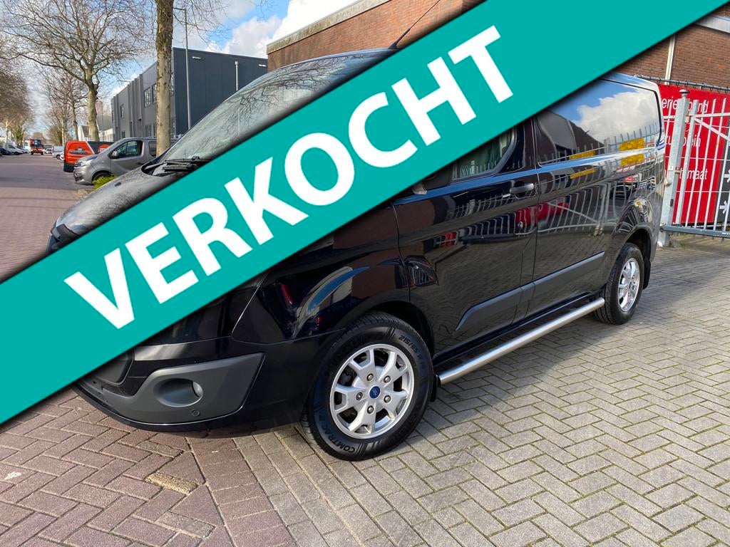 Ford Transit Custom 270 2.2 TDCI * 1e Eigenaar * 170.314 KM, Voorwielaandrijving, Euro 5, Gebruikt, Zwart