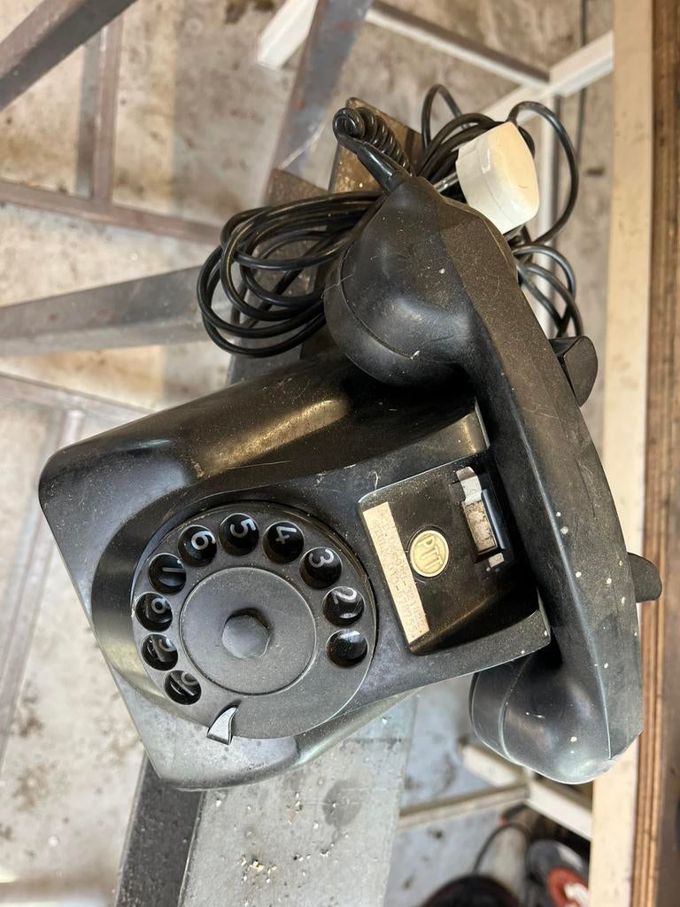 PTT oude bakelieten telefoon draaischijf, Ophalen of Verzenden, Gebruikt