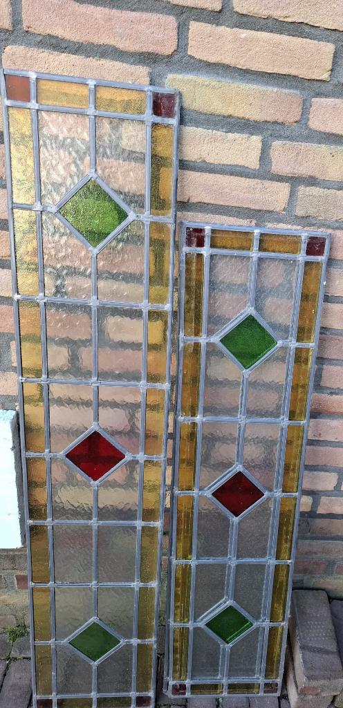 Mooie glas in lood(raamdecoratie), Doe-het-zelf en Verbouw, Glas en Ramen, Ophalen, 80 tot 120 cm, Overige typen, Zo goed als nieuw