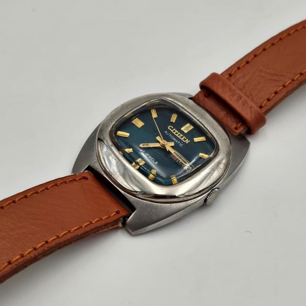 Citizen Automatic Groen 17 jewels vintage 70s horloge, Ruilrijk, Zo goed als nieuw, Info@ruilrijk.nl, Neerstraat 60, 6041 KD Roermond