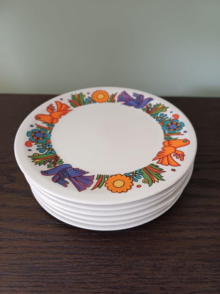 Acapulco Villeroy & Boch 6 gebaksbordjes, Huis en Inrichting, Keuken | Servies, Ophalen of Verzenden, Zo goed als nieuw, Bord(en)