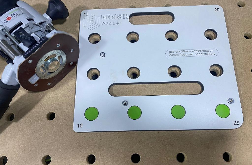Freesmal gatenpatroon tbv Festool mft tafel, Scharniermallen.nl, Nieuw, Ophalen of Verzenden, 1447rk