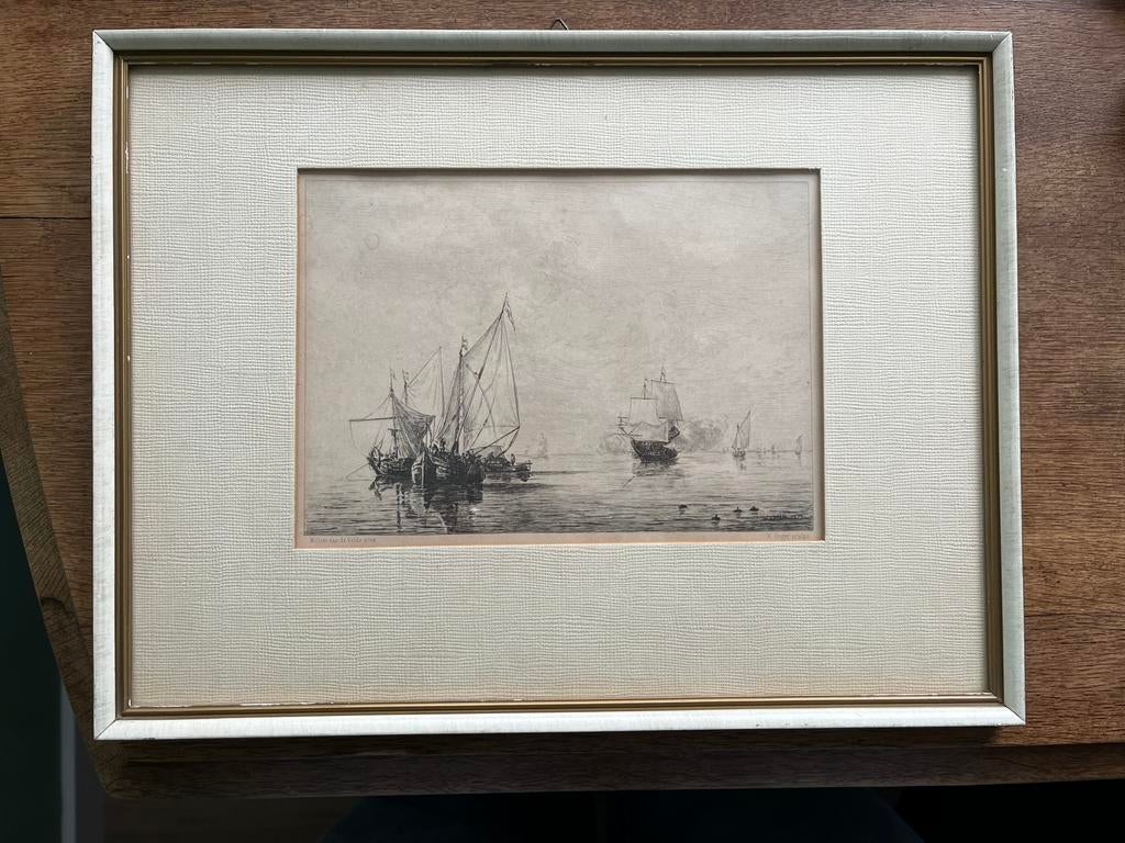 Scheepvaart reproWillem van de Velde 1633, Ophalen