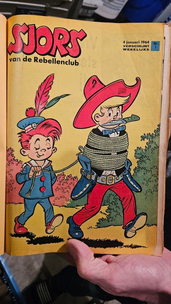 Ingebonden weekbladen: Pep en Sjors en Donald uit 1958 -1970, Meerdere stripboeken, Ophalen, Gelezen