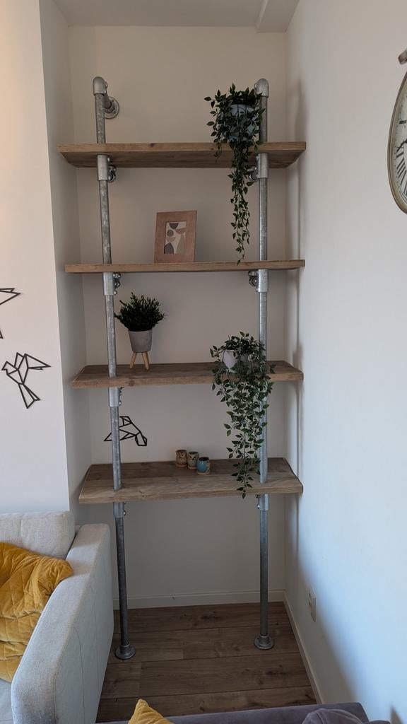 Steigerhout stellingkast/niskast, Ophalen