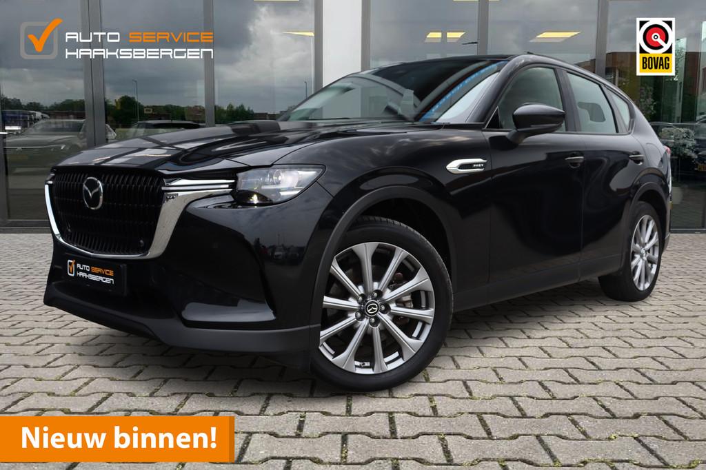 Mazda CX-60 2.5 e-SkyActiv PHEV Exclusive-Line | Trekhaak |, Automaat, Stof, Gebruikt, Zwart