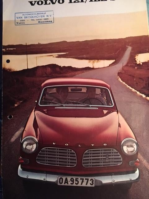 Volvo 121 en 122 S model Amazon brochure/auto folder '68, Ophalen of Verzenden, Volvo