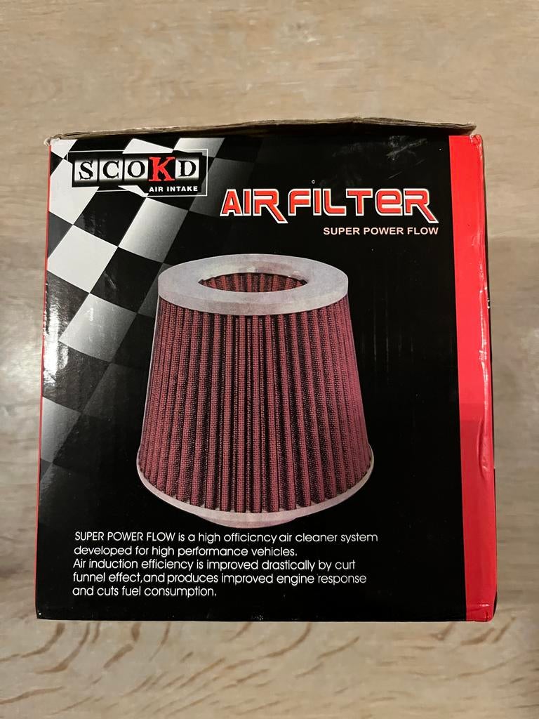 Universeel Luchtfilter Airfilter 76mm (3 inch) - Super Power, Ophalen of Verzenden, Nieuw, Universele onderdelen