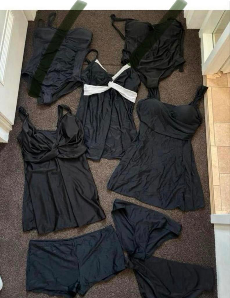 Pakket zwemjurken en zwemkleding maat XL, Ophalen of Verzenden, Zo goed als nieuw, Zwart, Overige typen