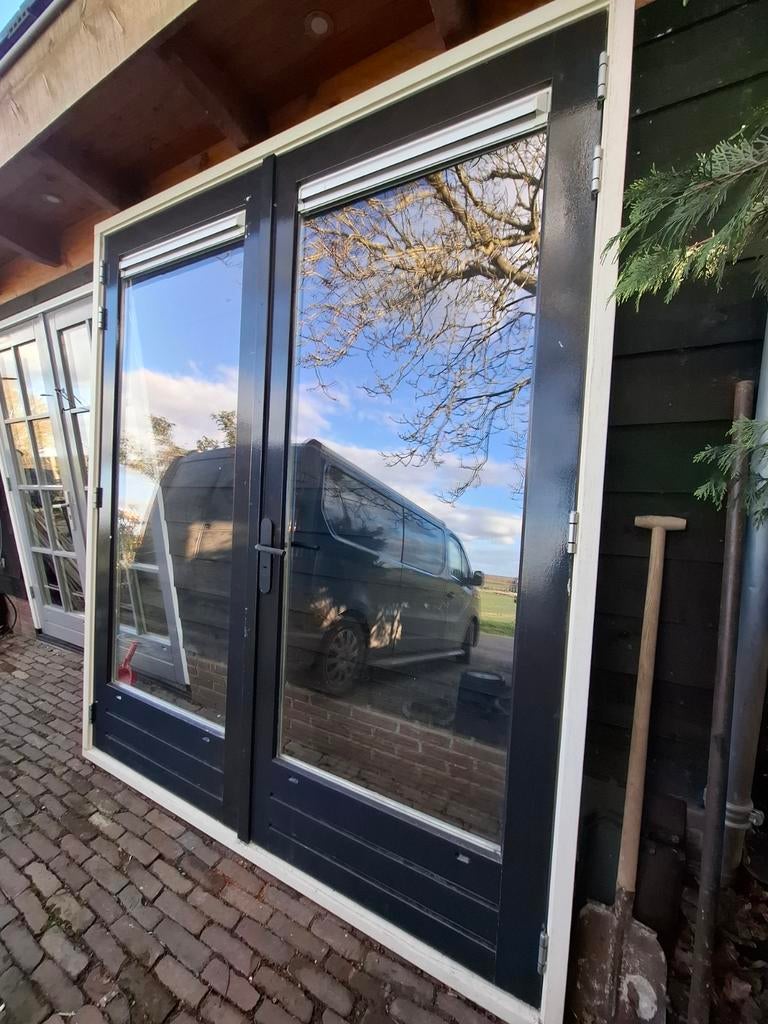 Openslaande tuindeuren dubbel glas deuren terrasdeuren pui, Doe-het-zelf en Verbouw, Deuren en Horren, Ophalen, 120 cm of meer