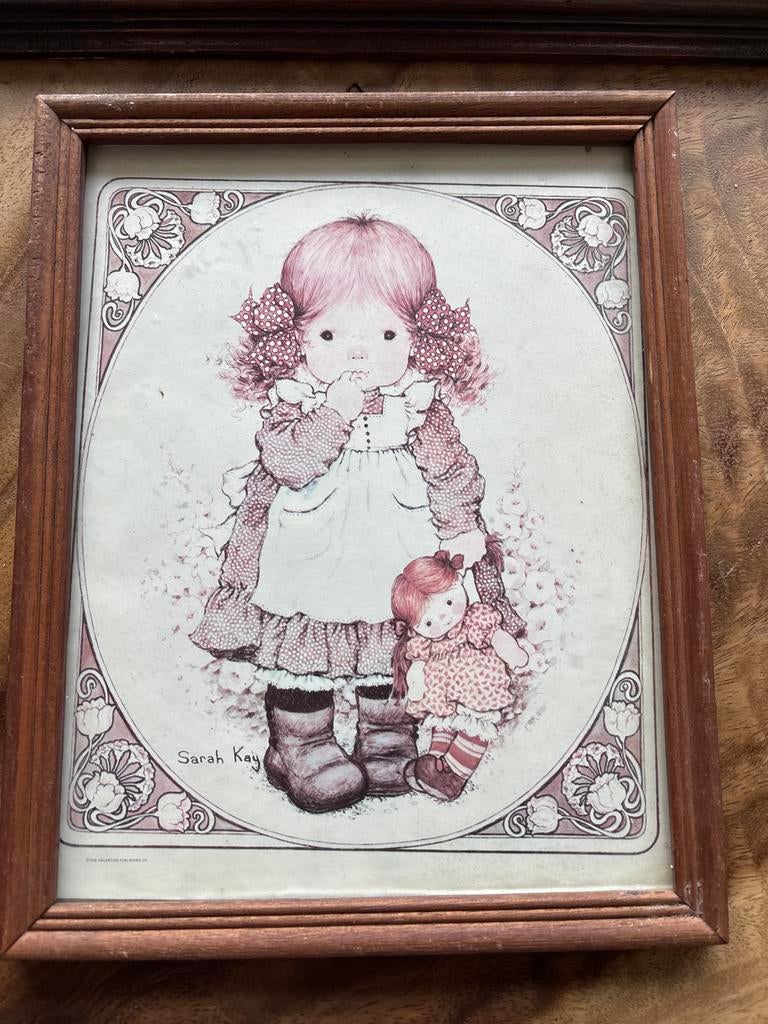 Schattig prentje va sarah kay, Ophalen of Verzenden, Gebruikt