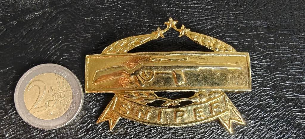 Indonesia National Police Counter-Terrorism Unit Rifle Snipe, Ophalen of Verzenden, Landmacht, Amerika, Embleem of Badge