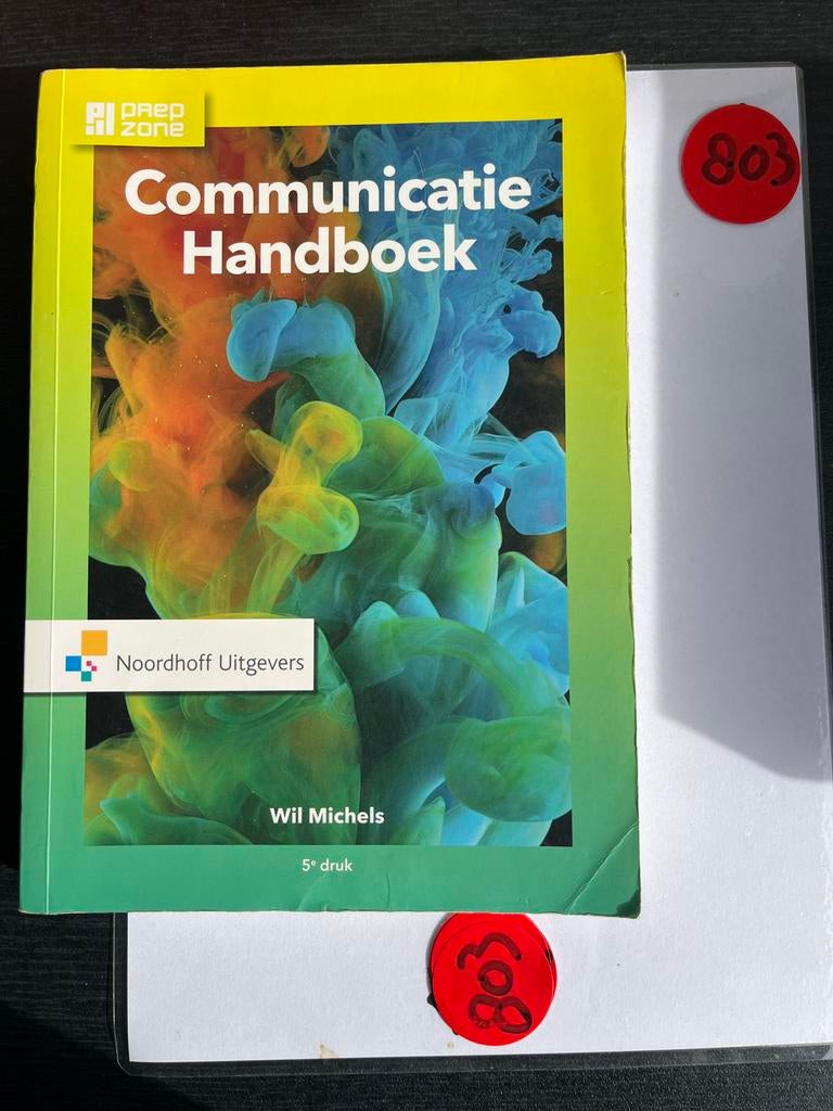 Communicatie Handboek - Wil Michels (5e druk), Boeken, Studieboeken en Cursussen, Ophalen of Verzenden, Gamma, Zo goed als nieuw