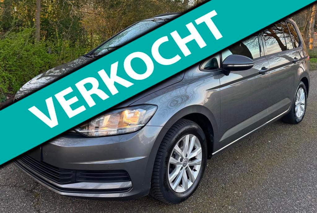 Volkswagen Touran 1.2 TSI Comfortline BlueMotion 2015 NAVI A, Auto's, Volkswagen, Euro 5, Stof, Gebruikt, Zwart