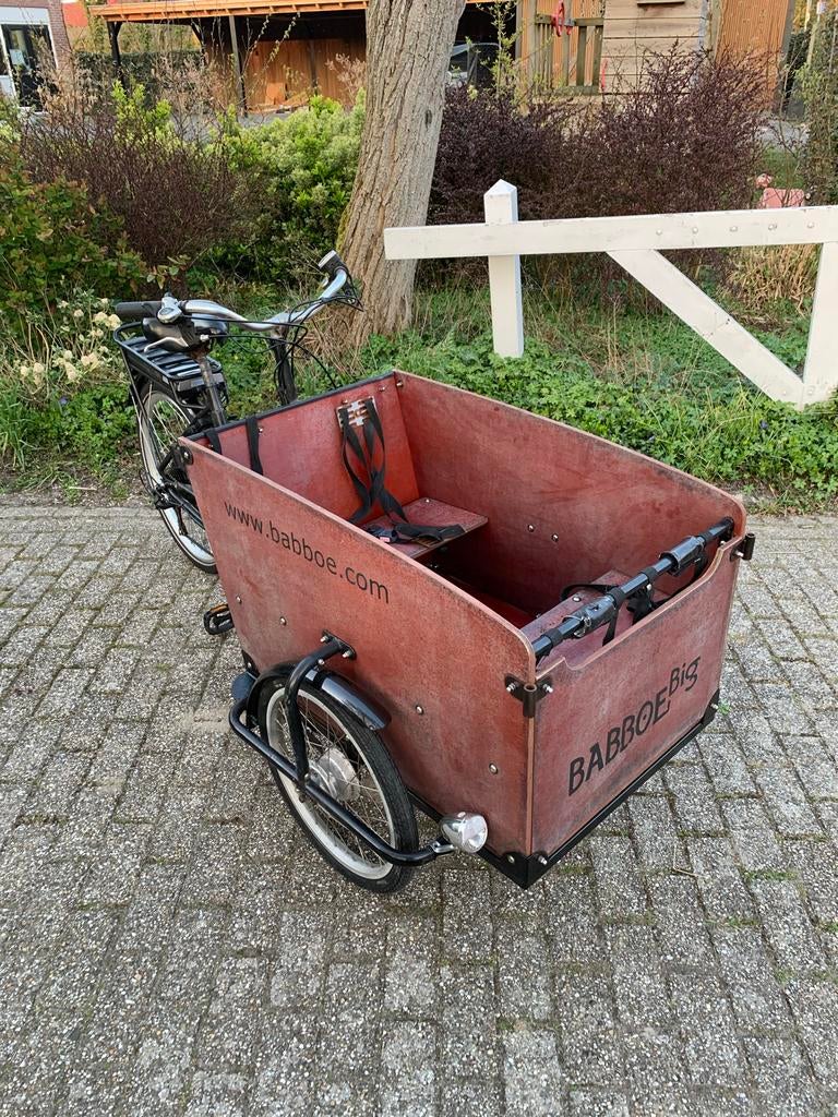 Elektrische bakfiets Babboe Big E, Fietsen en Brommers, Fietsen | Bakfietsen, Zo goed als nieuw, Overige merken, Elektrisch, Ophalen