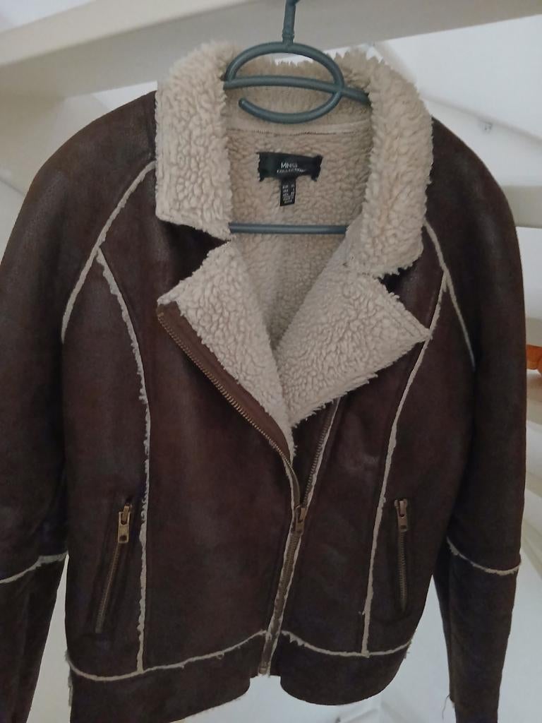 Mango jas gevoerd maat xl, Ophalen of Verzenden, Zo goed als nieuw, Zwart, Jas of Mantel