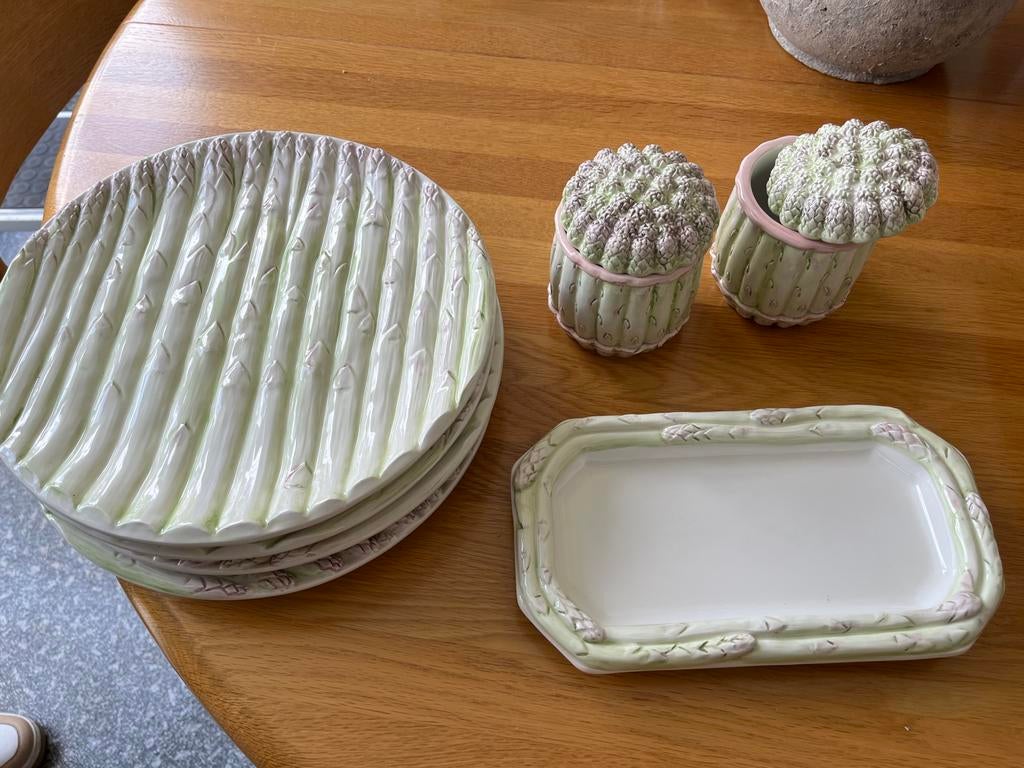 Asperge borden, Ophalen of Verzenden, Zo goed als nieuw, Bord(en), Overige stijlen