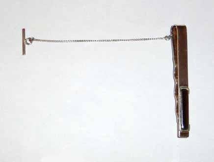 Revers speld Dasspeld zilver Hematiet dasclip, Ophalen of Verzenden, Zo goed als nieuw