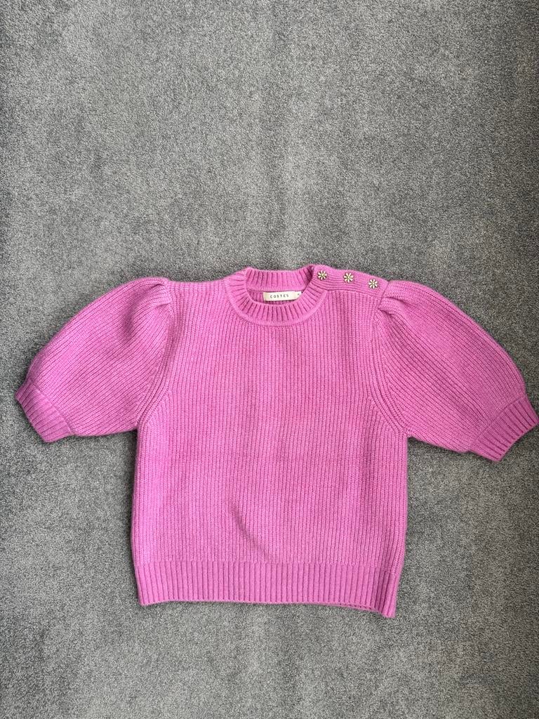 Costes roze trui met bloemknoopjes - Nieuw zonder kaartje, Kleding | Dames, Ophalen of Verzenden, Nieuw, Maat 38/40 (M), Roze