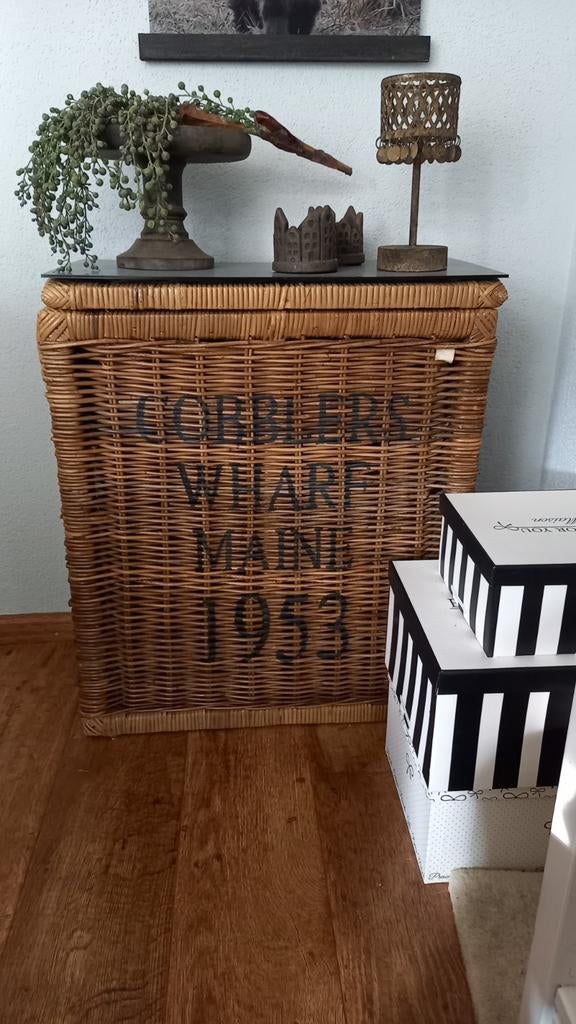 Riviera Maison Cobblers Wharf mand, Huis en Inrichting, Ophalen, Zo goed als nieuw