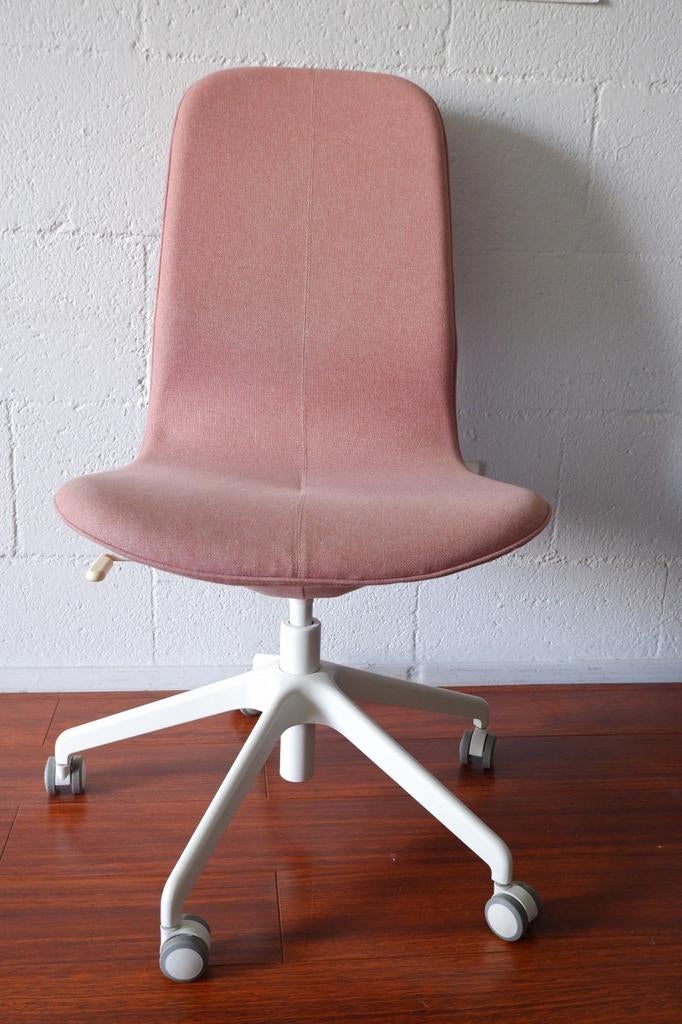 IKEA Langfjall Desk Chair, Ophalen, Zo goed als nieuw, Roze, Bureaustoel