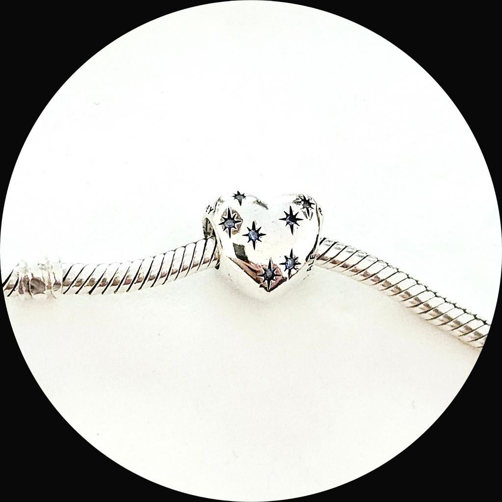 Pandora Disney Cinderella Heart 791593CFL / zirkonia blauw, Sieraden, Tassen en Uiterlijk, Bedels, Pandora, Ophalen of Verzenden