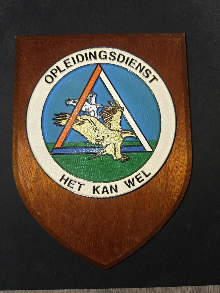 Schildje Opleidingsdienst KLU RNLAF VlbWoensdrechtoensdrecht, Verzenden, Luchtmacht, Nederland, Embleem of Badge