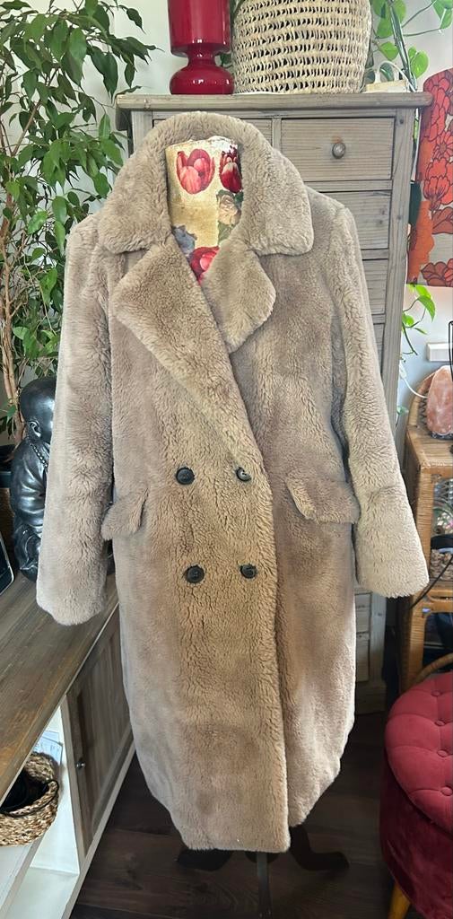 Teddy Jas maat L., Ophalen of Verzenden, Gedragen, Maat 42/44 (L), Beige