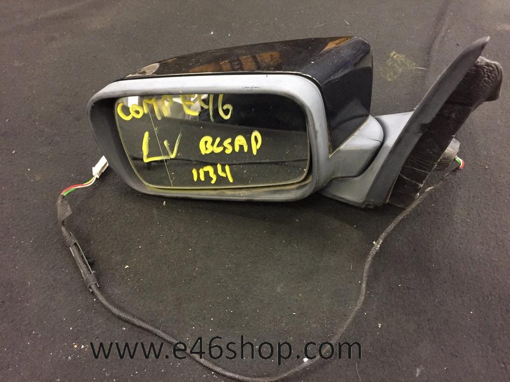 Spiegel BMW E46 Compact links Black Saphire, Auto-onderdelen, Spiegels, Gebruikt, -, -, Ophalen of Verzenden