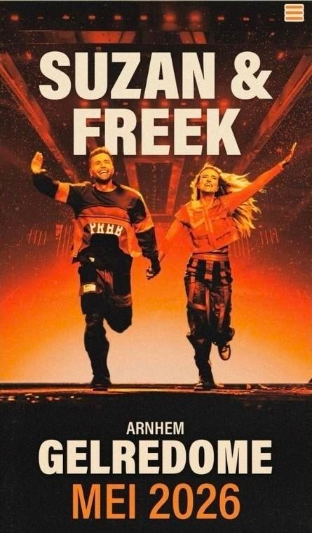 Suzan en Freek 5x zitplaats Tickets Zilver 30 mei, Drie personen of meer