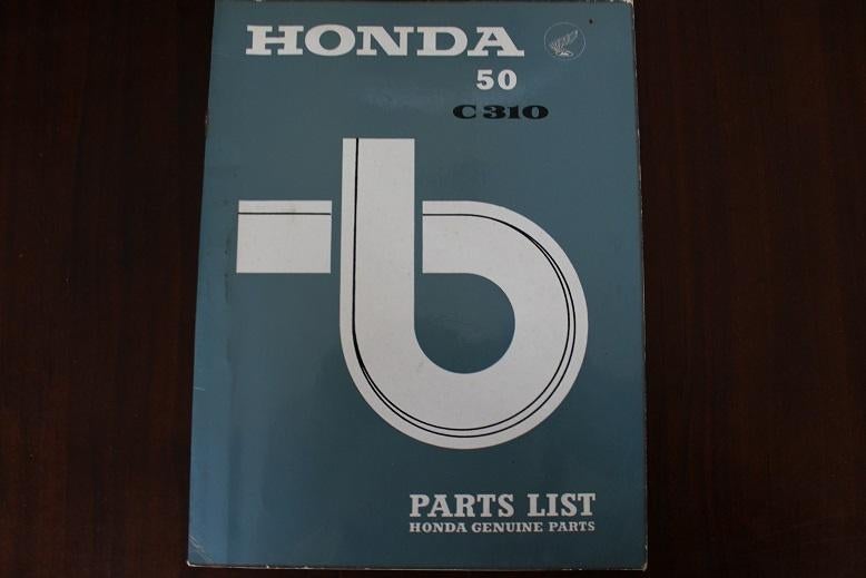 Honda 50 C310 1967 moped parts list bromfiets onderdelenboek, Fietsen en Brommers, Ophalen of Verzenden, Gebruikt