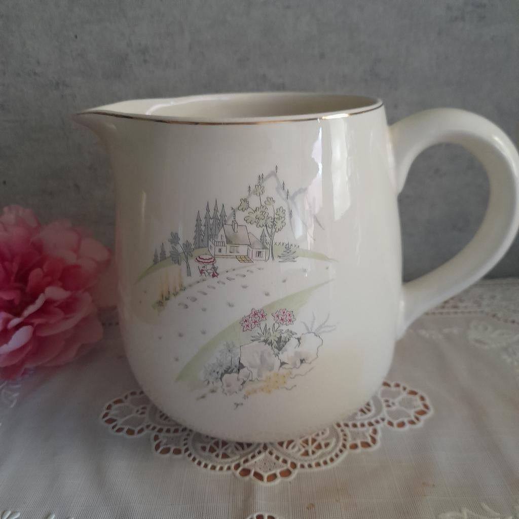 Gave melkkan kan Sociëte Ceramique Maastricht NR A, Antiek en Kunst, Antiek | Servies los, Ophalen of Verzenden