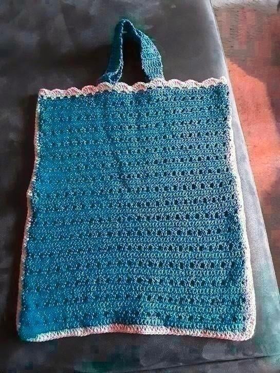 Gehaakte boodschappentas, projectbag, Hobby en Vrije tijd, Breien en Haken, Ophalen of Verzenden, Nieuw