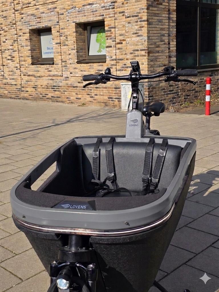 2dehands Lovens S85 Bakfiets - Elektrisch met Huif, 4 kinderen of meer, Lovens bakfiets, Huif, Zo goed als nieuw