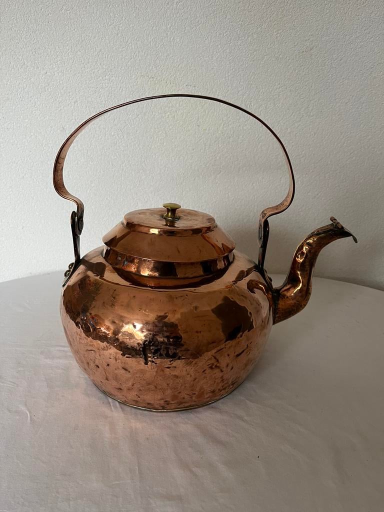 Oude Antieke Koperen Ketel Appelketel Apelketel Koper 3, Antiek en Kunst, Antiek | Koper en Brons, Ophalen of Verzenden, Koper