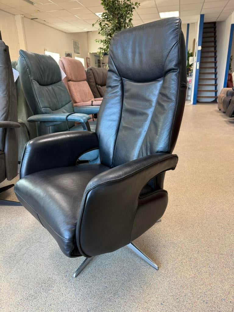 Relax fauteuil relaxstoel leer gratis bezorging