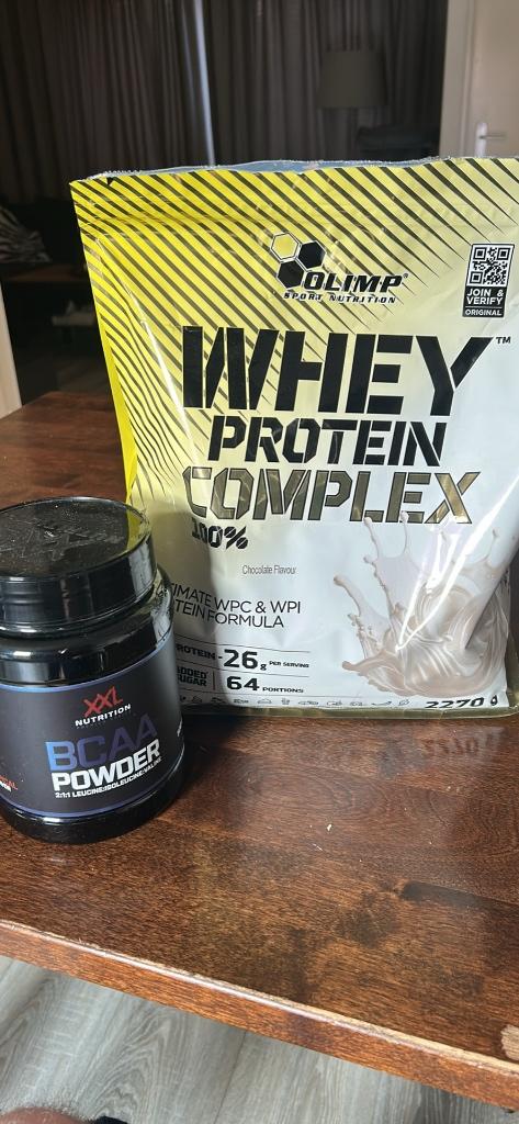 Olimp  Whey Protein Complex and Nutrition  BCAA, Ophalen of Verzenden, Zo goed als nieuw, Poeder of Drank