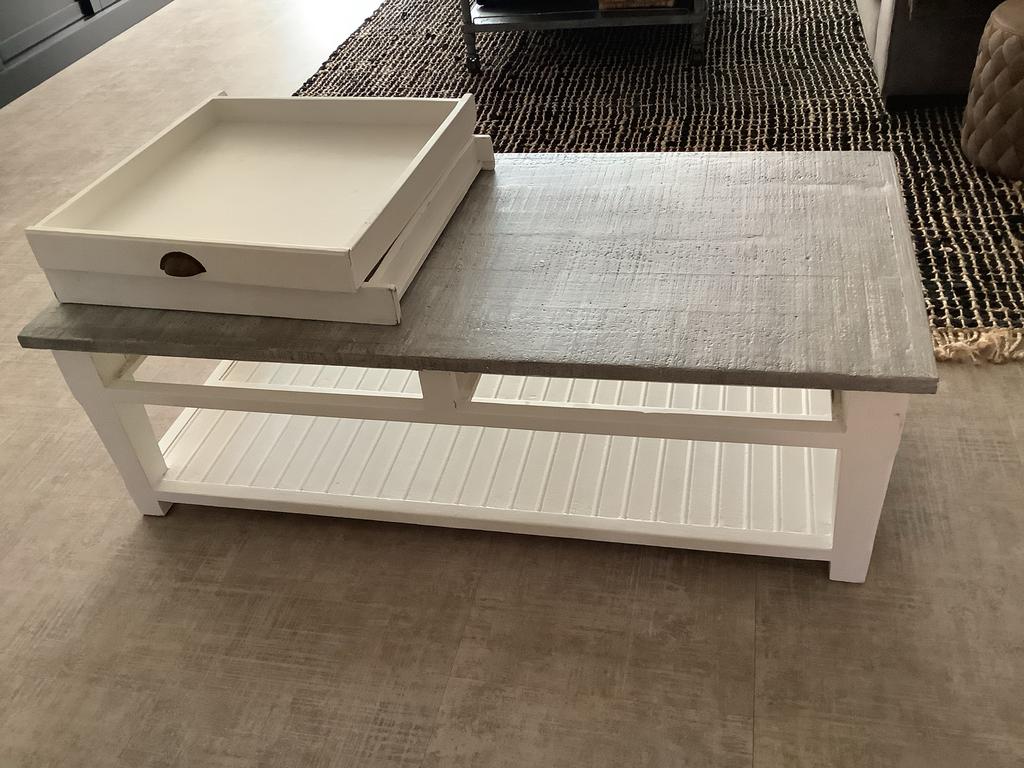 Rivièra Maison Salontafel - Massief Hout, Ophalen, Gebruikt, 100 tot 150 cm, 50 tot 100 cm