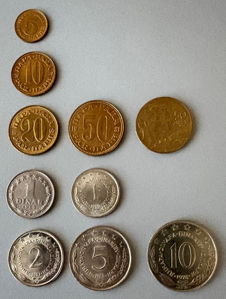 Munten Joegoslavië, Ophalen of Verzenden, Buitenland, Munten