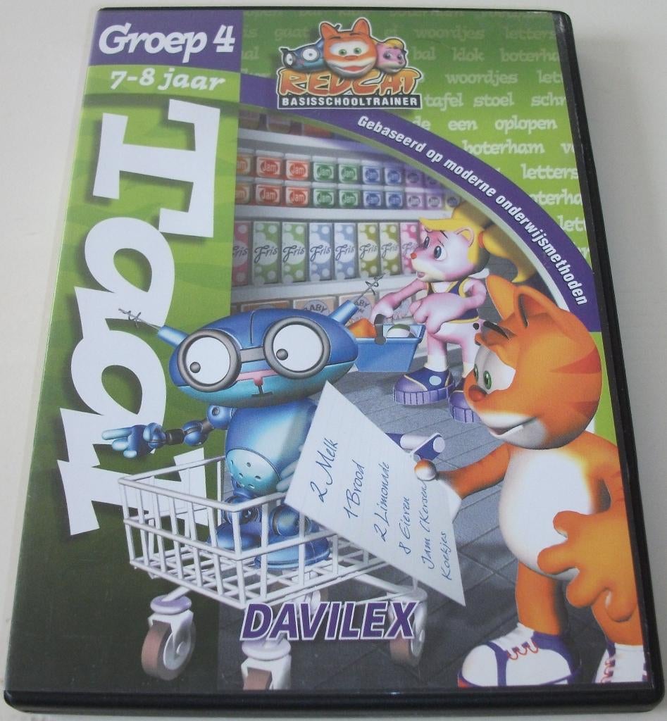 PC Game *** REDCAT BASISSCHOOLTRAINER *** Taal Groep 4, Puzzel en Educatief, 1 speler, Ophalen of Verzenden, Zo goed als nieuw