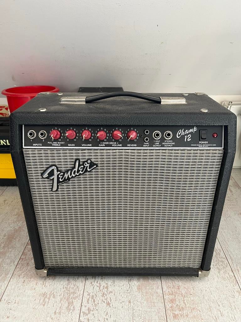 Fender Champ 12 Redknob versterker, Muziek en Instrumenten, Versterkers | Bas en Gitaar, Ophalen of Verzenden, Gebruikt, Gitaar