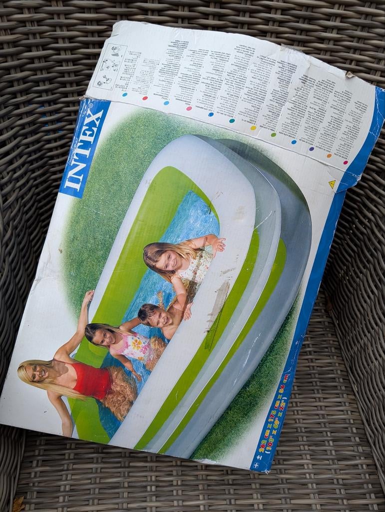 Groot Intex Opzetzwembad - 262x175x56 cm, Tuin en Terras, Zwembaden, Ophalen of Verzenden