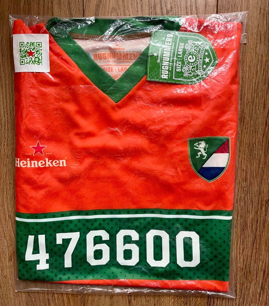 Heineken 'Rugnummers' Voetbalshirt EK 2012 - Maat L, Verzamelen, Ophalen of Verzenden, Nieuw, Overige binnenlandse clubs, Shirt